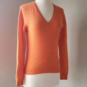 BR Cashmere waffle knit v-neck